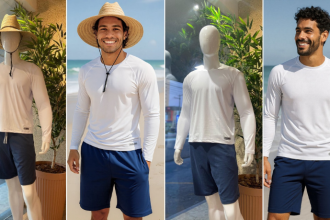 O FotoModel leva energia e movimento para suas campanhas de moda fitness com imagens realistas que vendem.