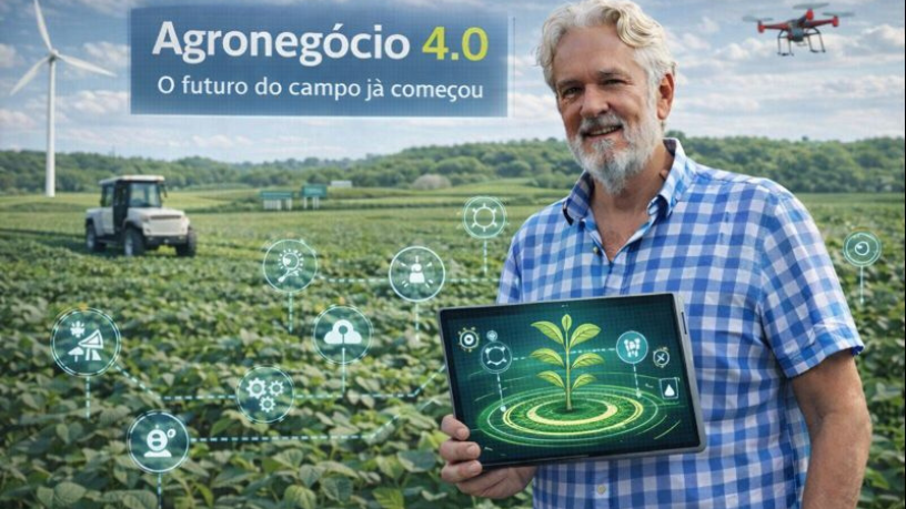 Aldo Vendramin mostra como o Agronegócio 4.0 já redefine produtividade, gestão e sustentabilidade no campo.