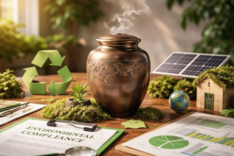 Tiago Oliva Schietti destaca as normas ambientais e a responsabilidade no setor funerário.