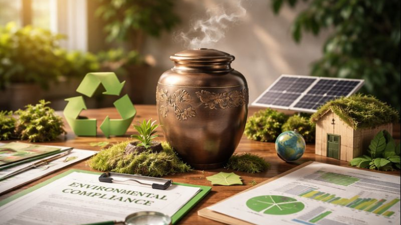 Tiago Oliva Schietti destaca as normas ambientais e a responsabilidade no setor funerário.