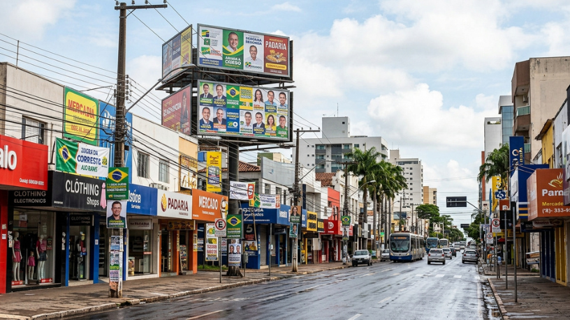Cuiabá pode mudar regras de publicidade nas eleições: o que comerciantes e empresas precisam saber